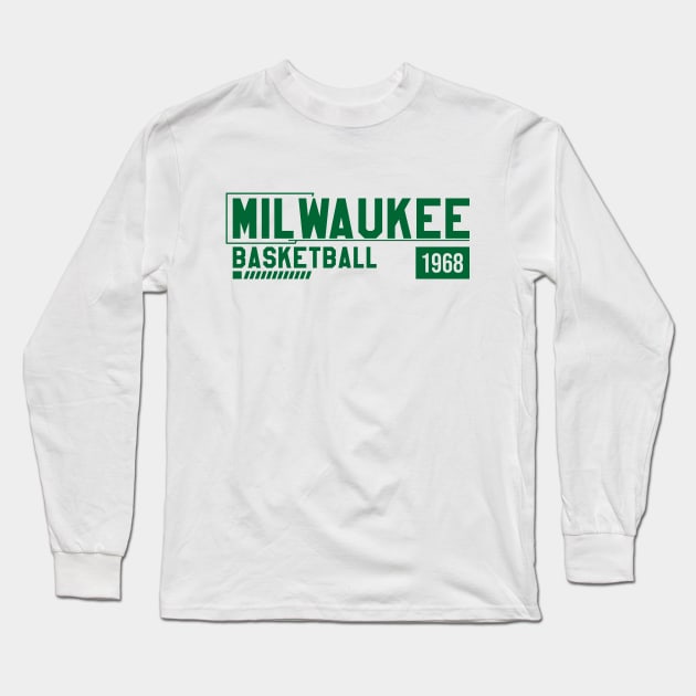 Milwaukee Bucks Long Sleeve T-Shirt by Aloenalone